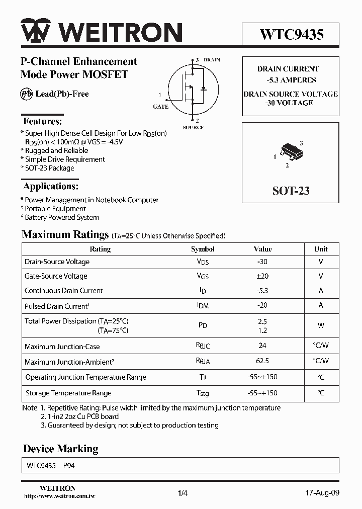 WTC9435_4643180.PDF Datasheet