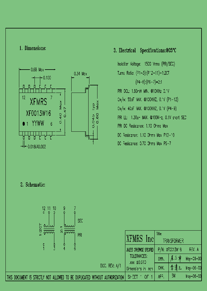 XF0013W16_4690376.PDF Datasheet