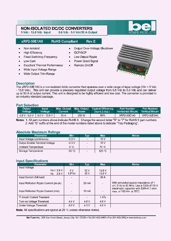 XRP2-50E1A0_4538910.PDF Datasheet
