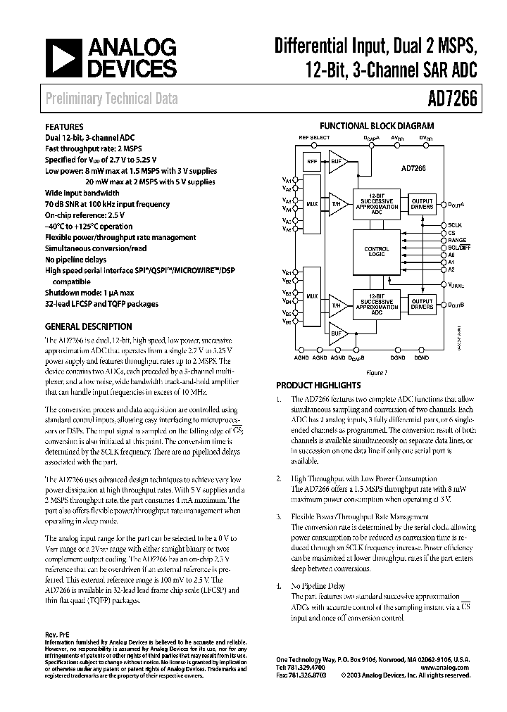 AD7266_973749.PDF Datasheet