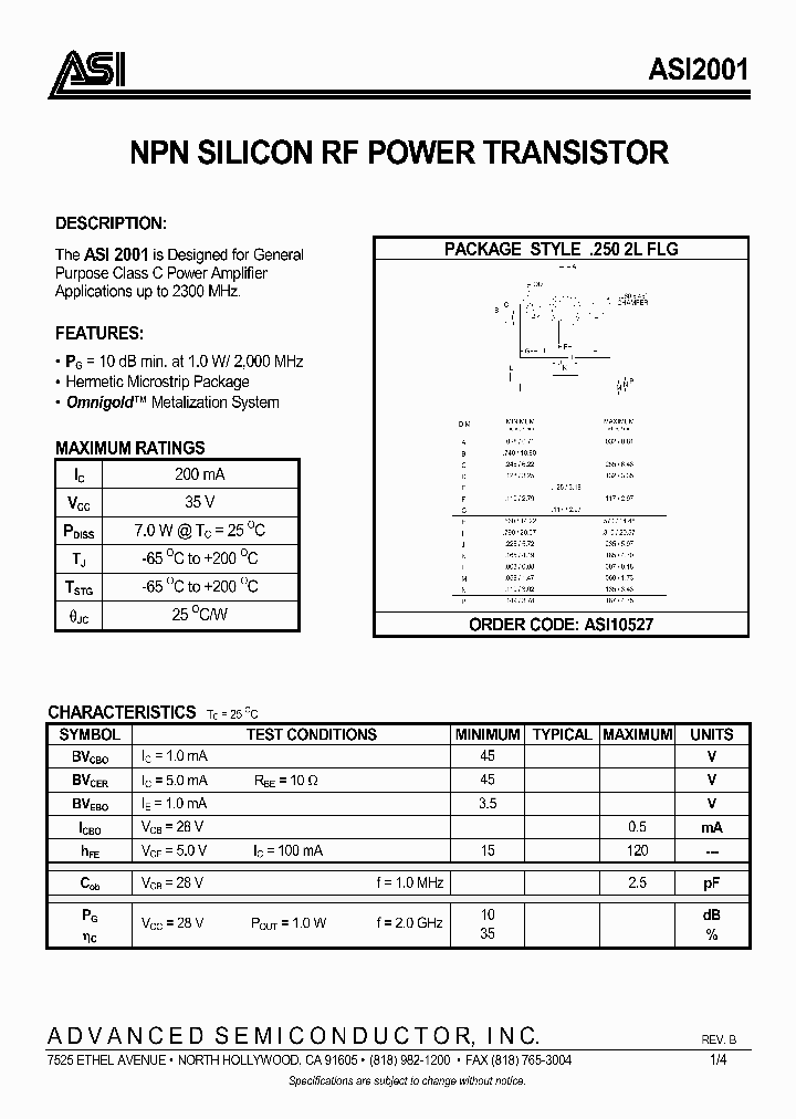 ASI2001_974773.PDF Datasheet