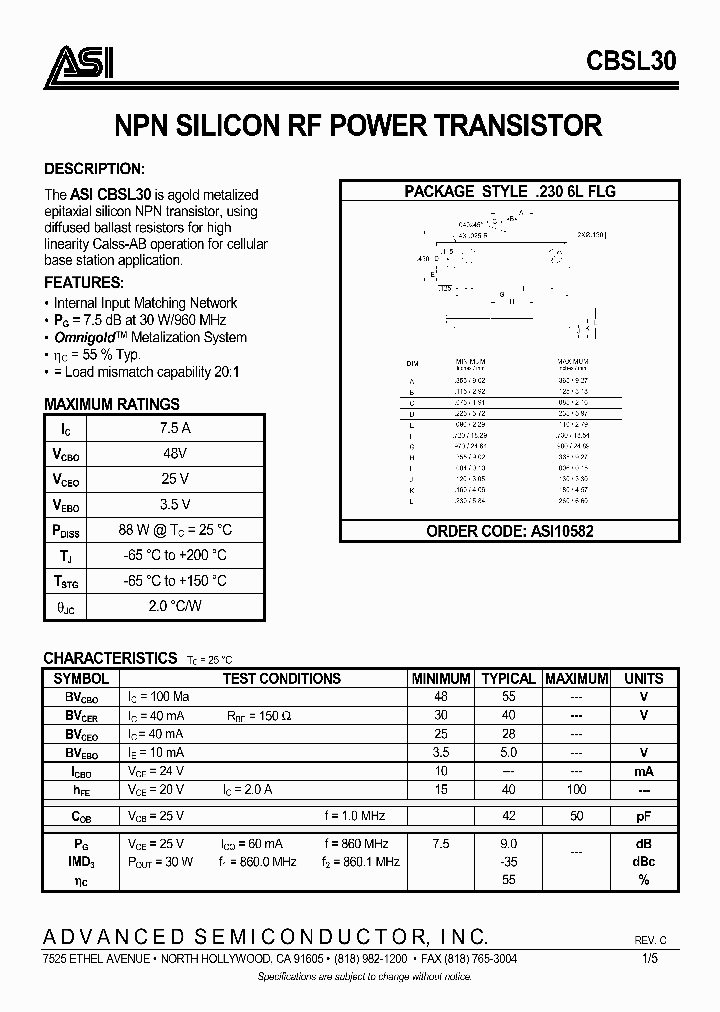 CBSL30_977527.PDF Datasheet