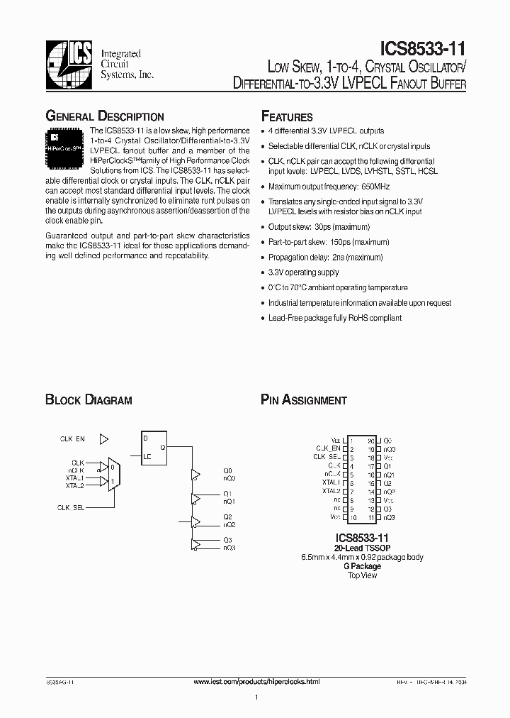 ICS8533-11_986864.PDF Datasheet