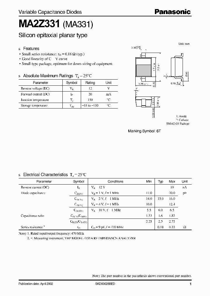 MA2Z331_989859.PDF Datasheet