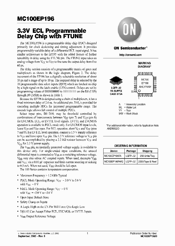 MC100EP196-D_990786.PDF Datasheet