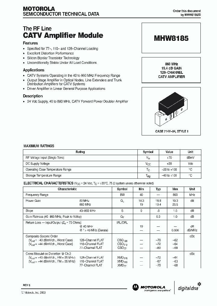 MHW8185_991293.PDF Datasheet