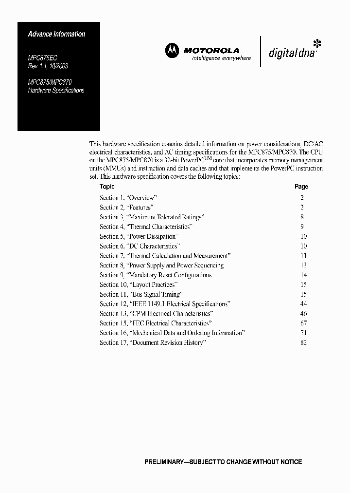 MPC875EC_991820.PDF Datasheet