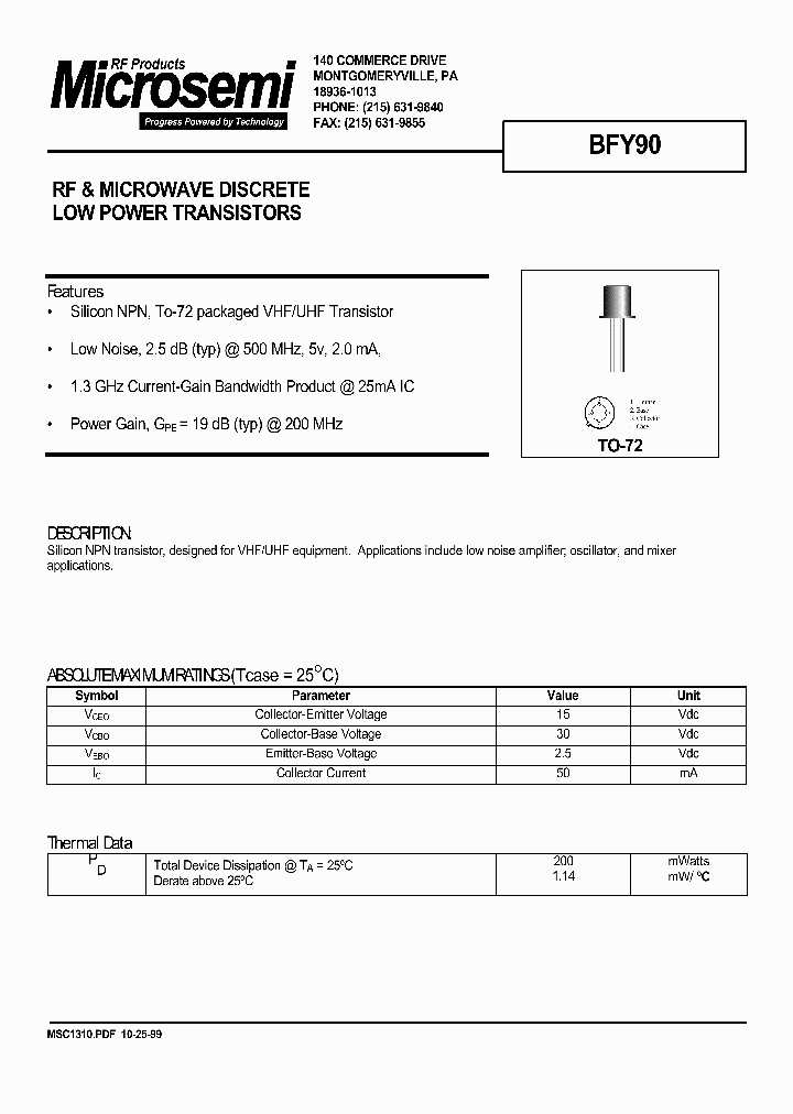 MSC1310_992123.PDF Datasheet