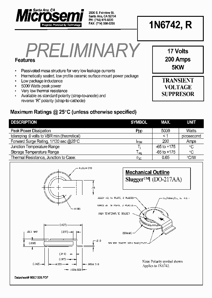MSC1328_992141.PDF Datasheet