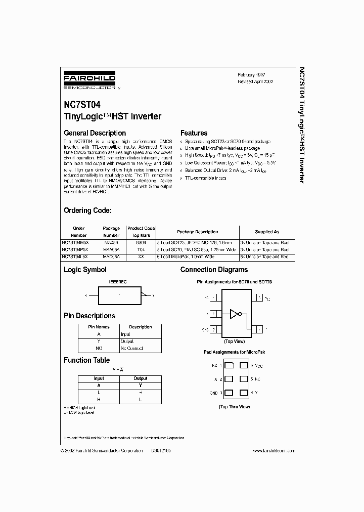 NC7ST04_992791.PDF Datasheet