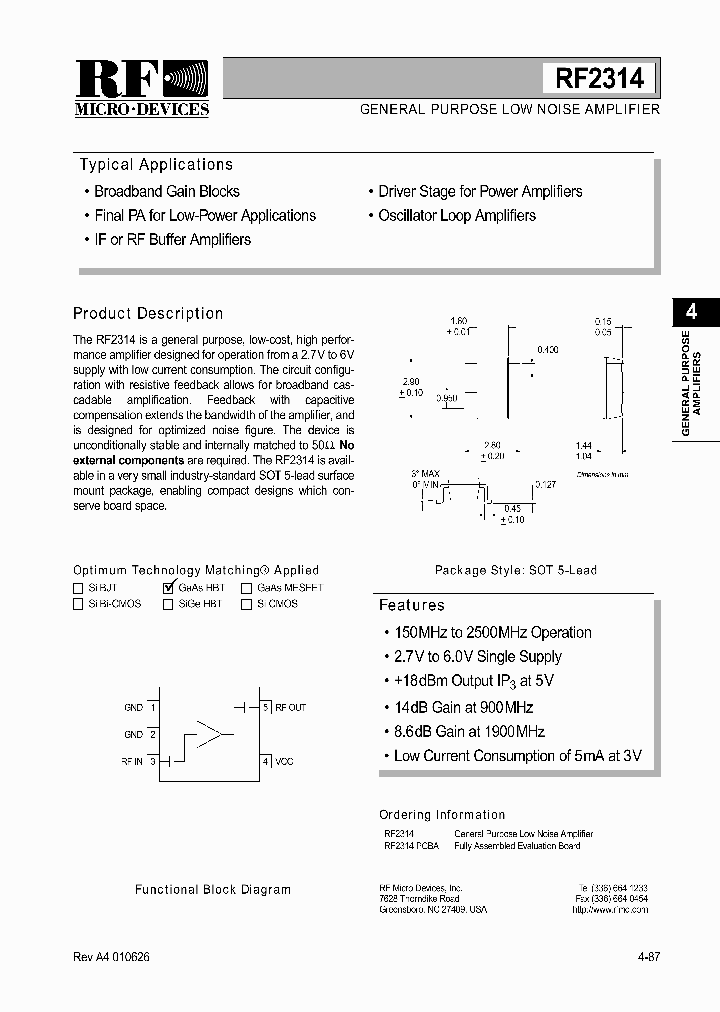 RF2314_999029.PDF Datasheet