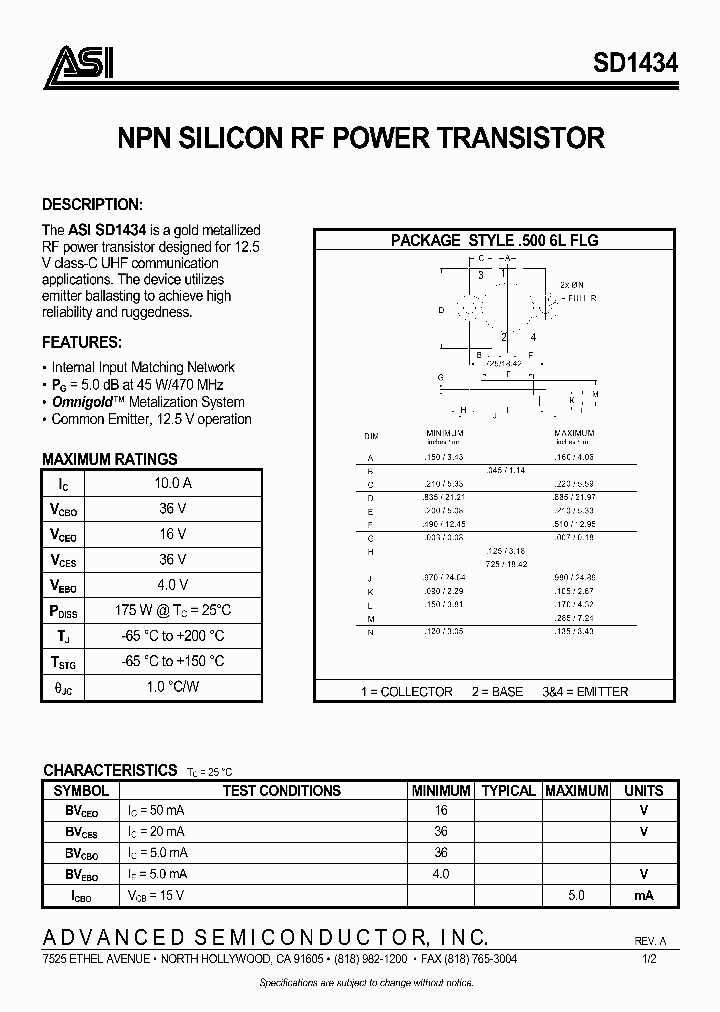 SD1434_1001331.PDF Datasheet