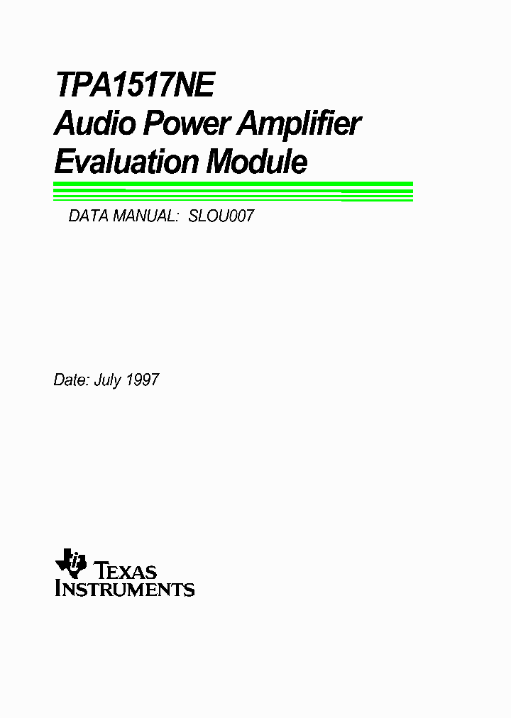 SLOU007_1003089.PDF Datasheet