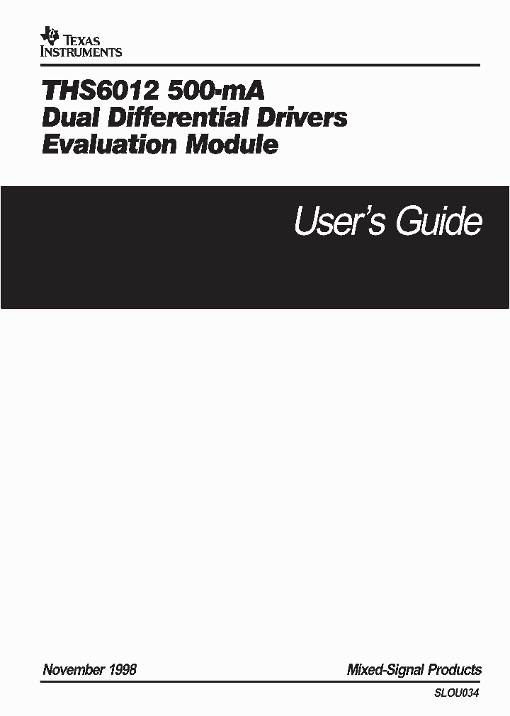 SLOU034_1003099.PDF Datasheet