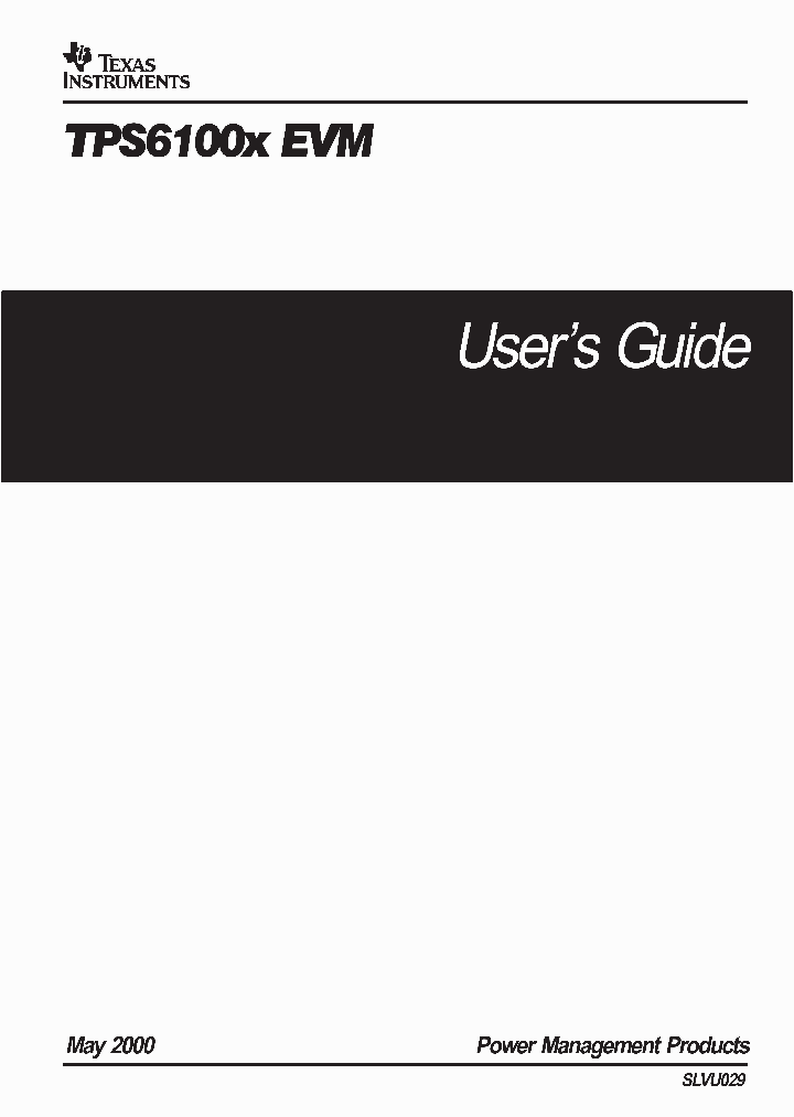 SLVU029_1003723.PDF Datasheet