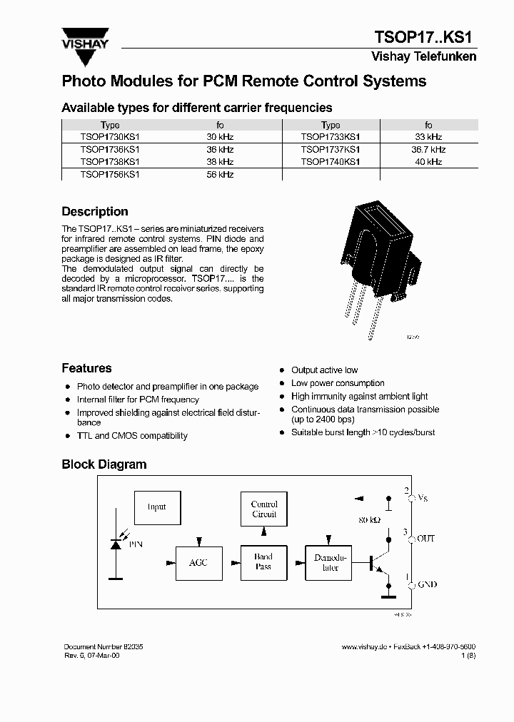 TSOP17KS1_1006314.PDF Datasheet