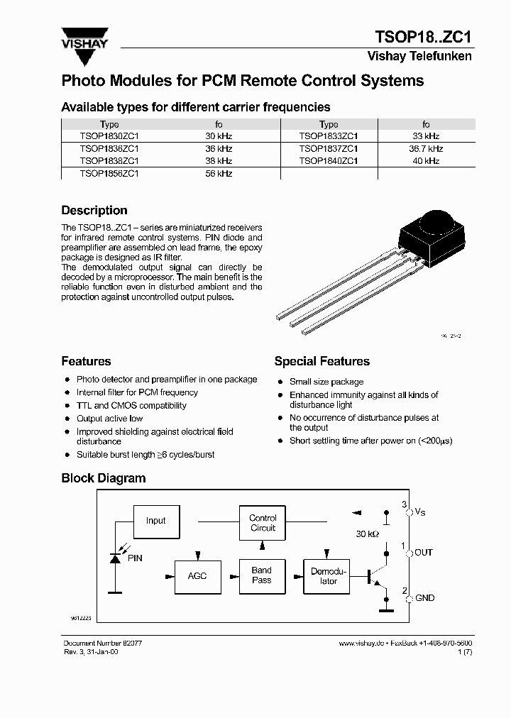 TSOP18ZC1_1006347.PDF Datasheet
