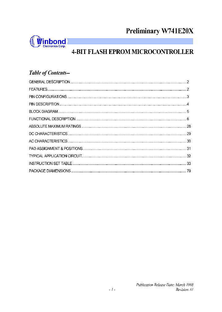 W741E20X_1007399.PDF Datasheet