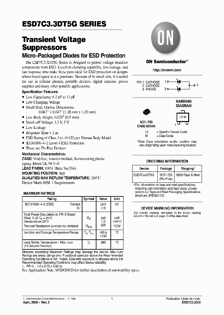 ESD7C33DT5G_4933470.PDF Datasheet