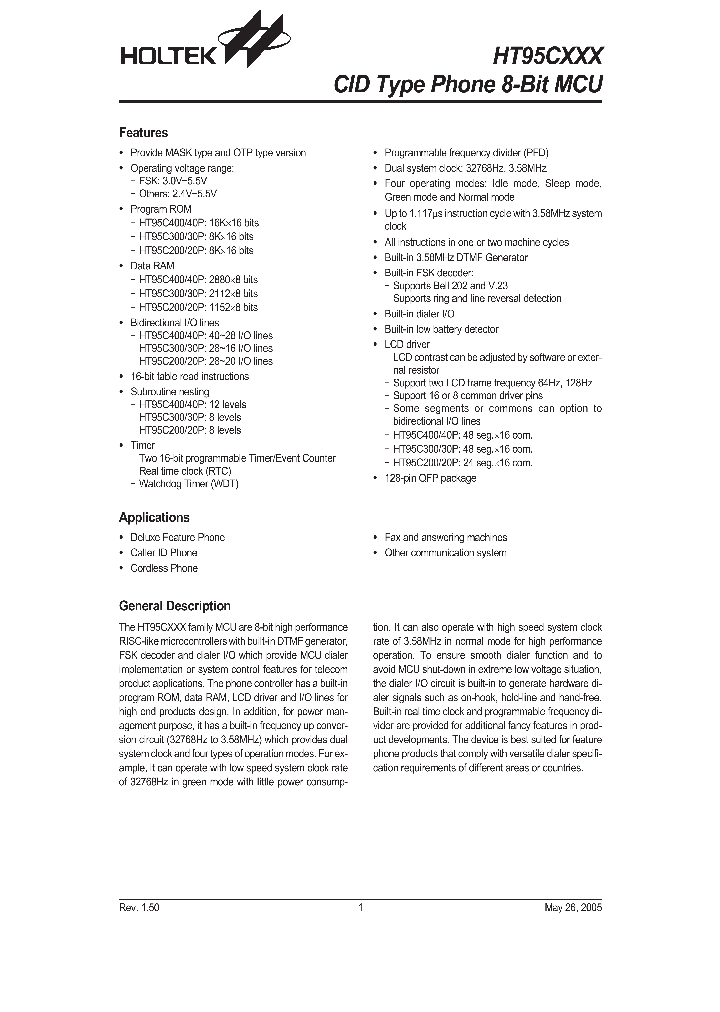 HT95A20P_4935403.PDF Datasheet