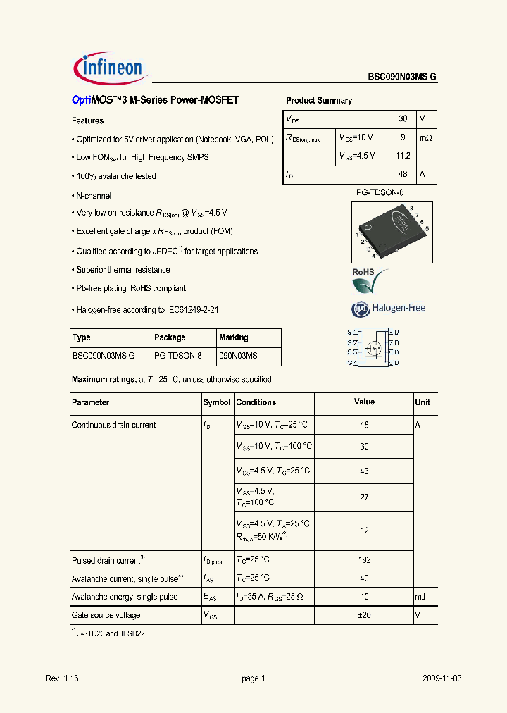 BSC090N03MSG_4941446.PDF Datasheet