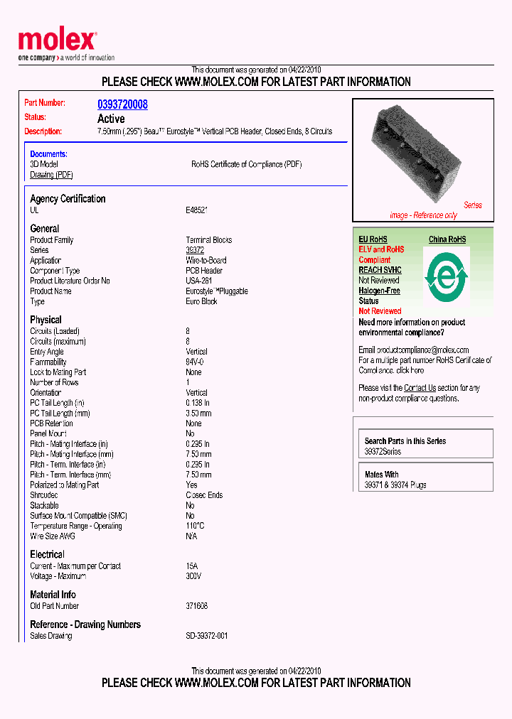 39372-0008_4941967.PDF Datasheet