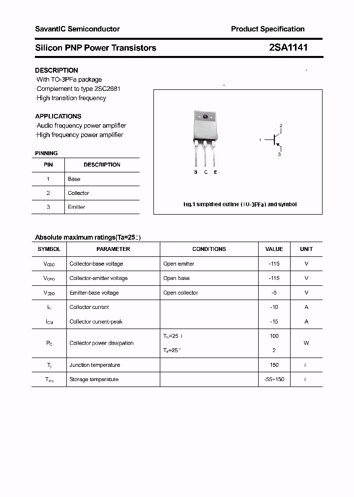 2SA1141_4947737.PDF Datasheet