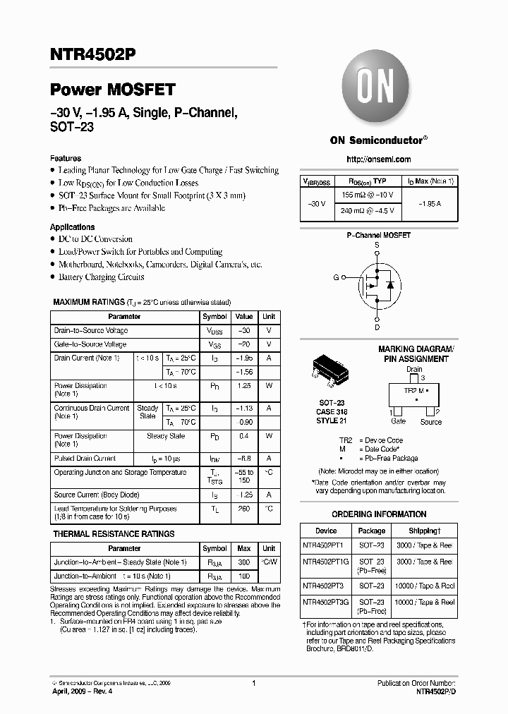 NTR4502PT1_4953141.PDF Datasheet