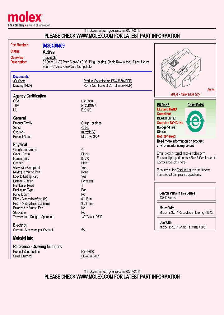 0436400409_4955505.PDF Datasheet