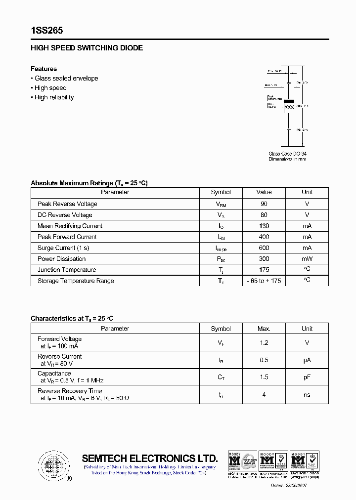 1SS265_4961805.PDF Datasheet