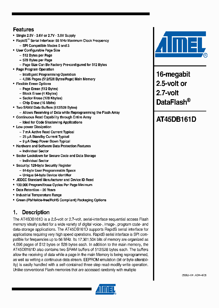AT45DB161D_4962225.PDF Datasheet