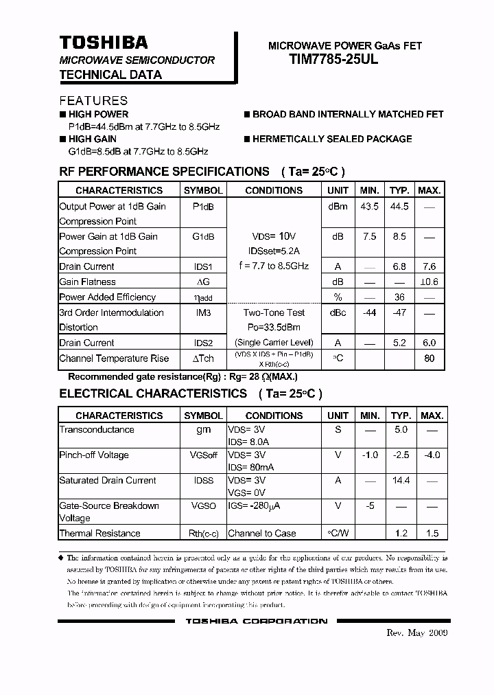 TIM7785-25UL_4963146.PDF Datasheet