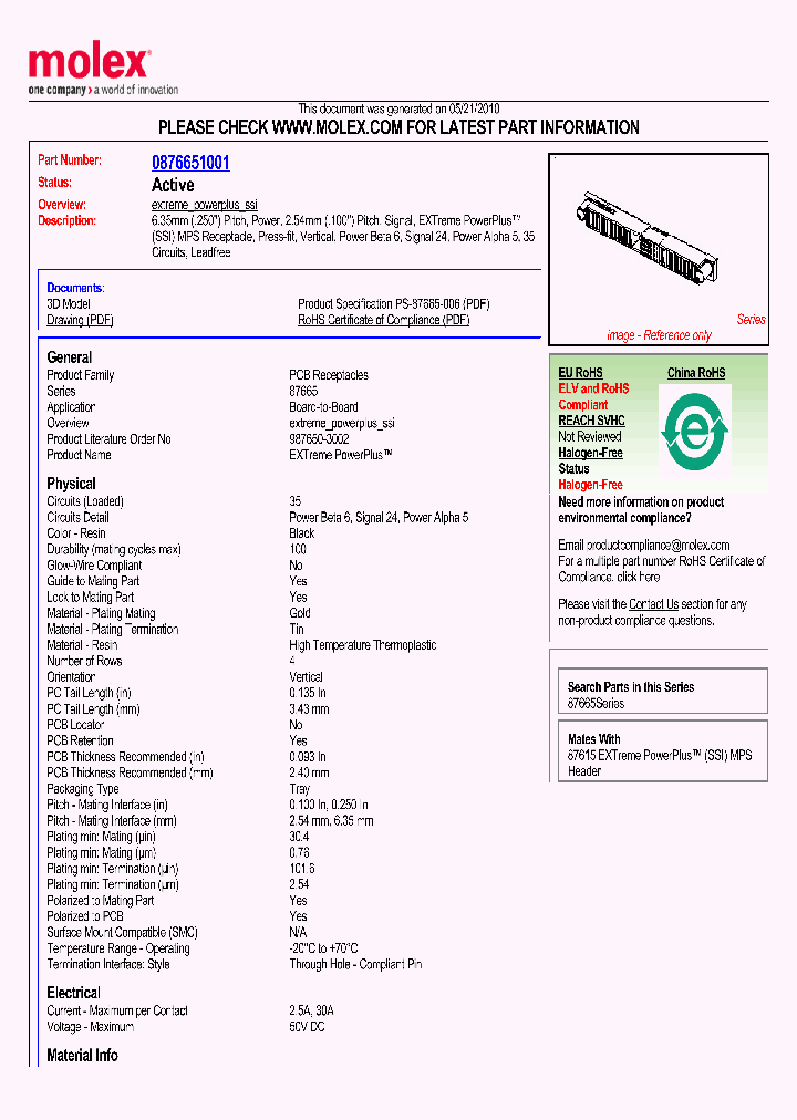 0876651001_4964441.PDF Datasheet