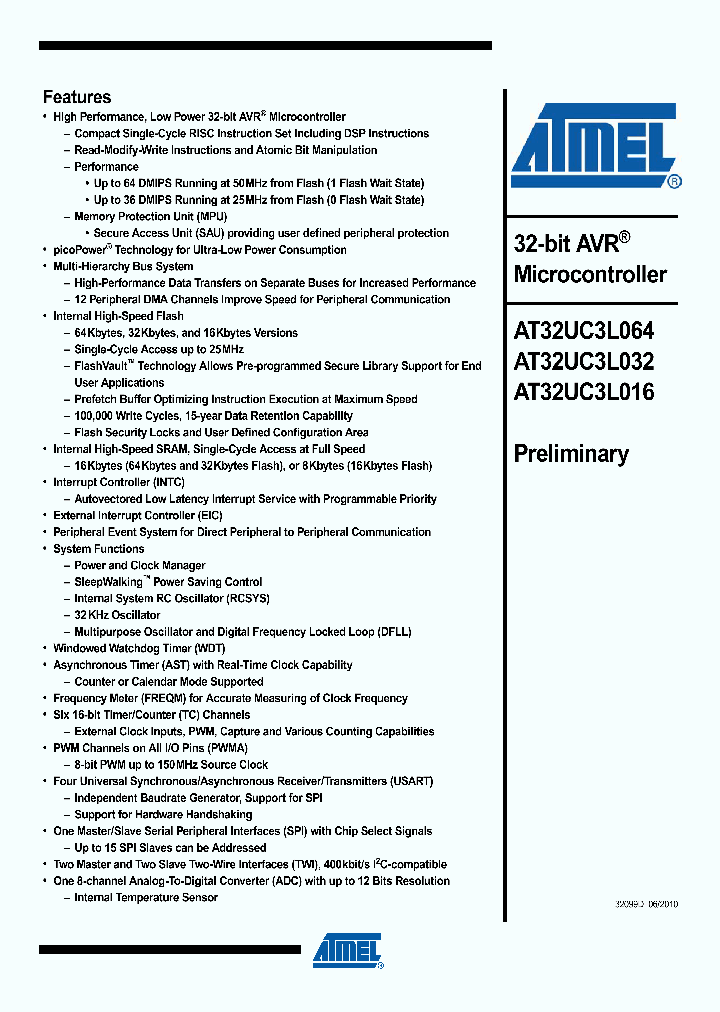 AT32UC3L0642_4976264.PDF Datasheet