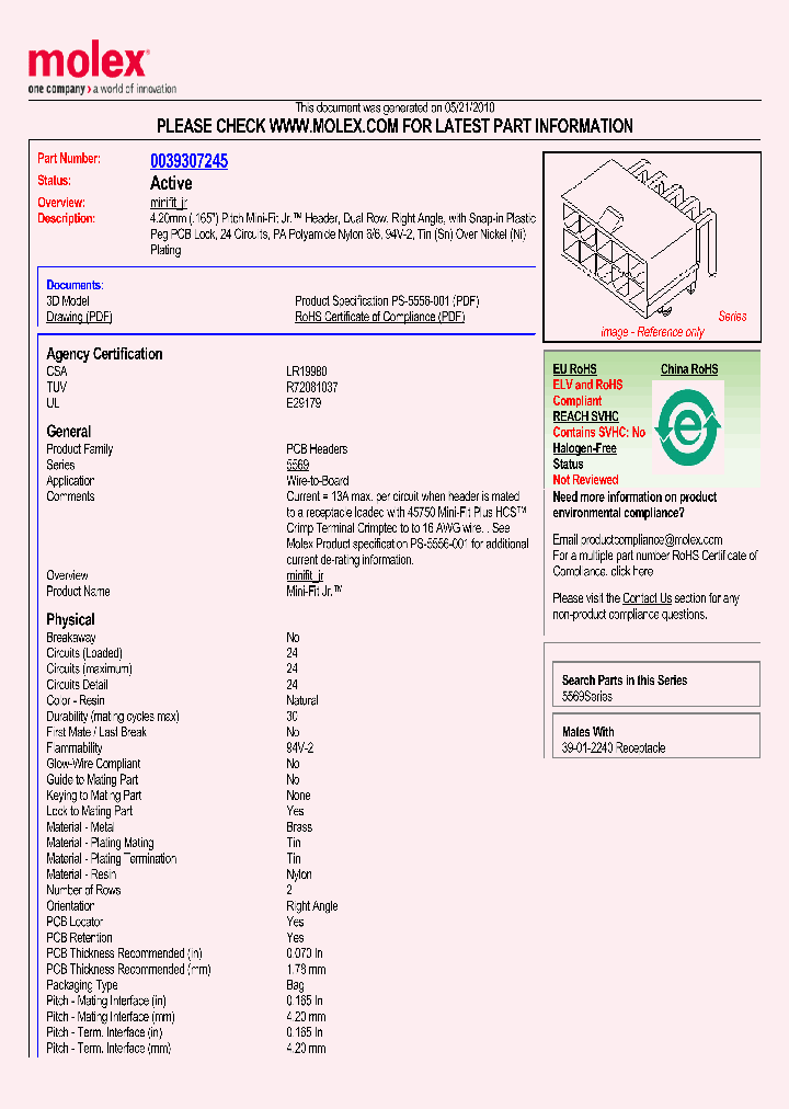 0039307245_4982103.PDF Datasheet