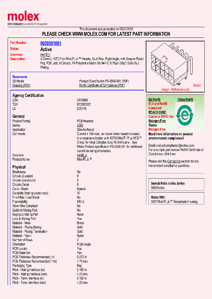 0039301081_4988354.PDF Datasheet