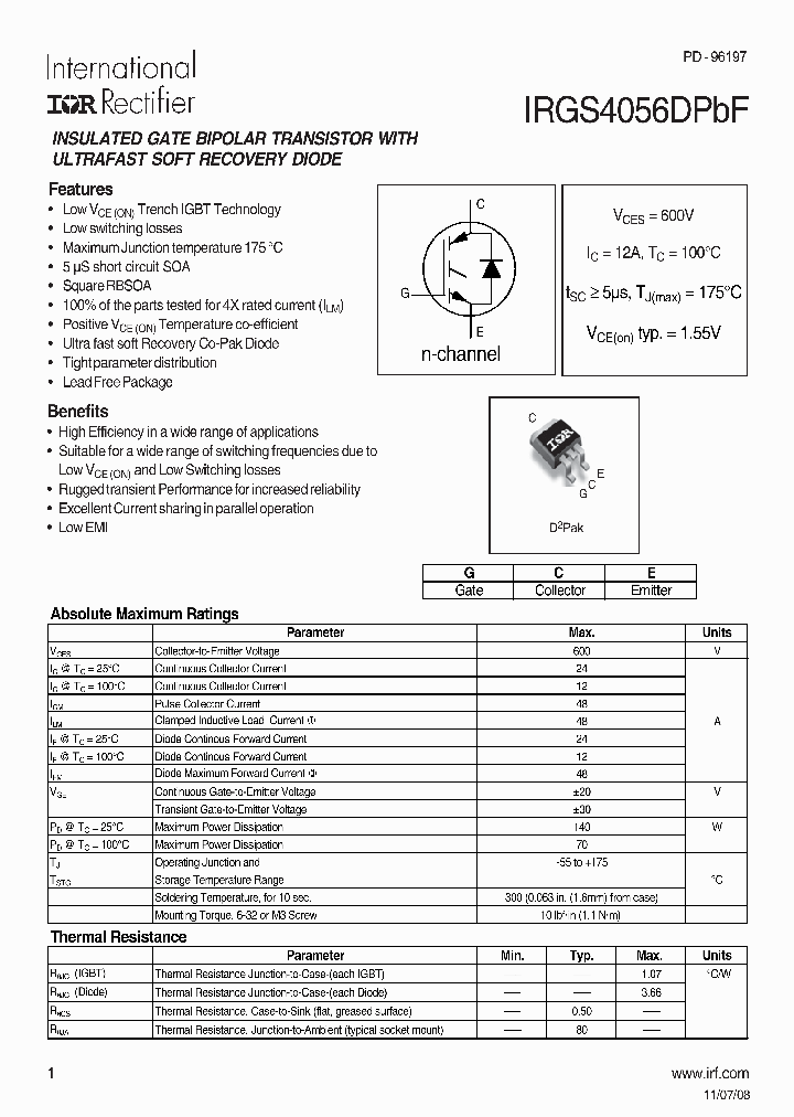 IRGS4056DPBF_4994950.PDF Datasheet