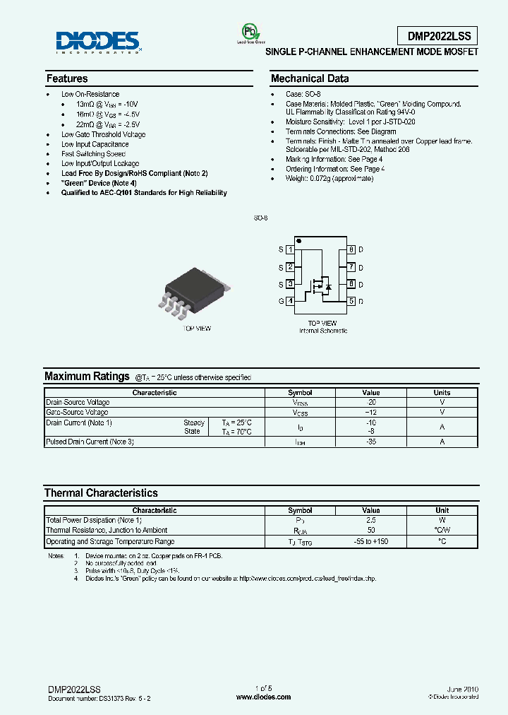 DMP2022LSS-13_4997934.PDF Datasheet