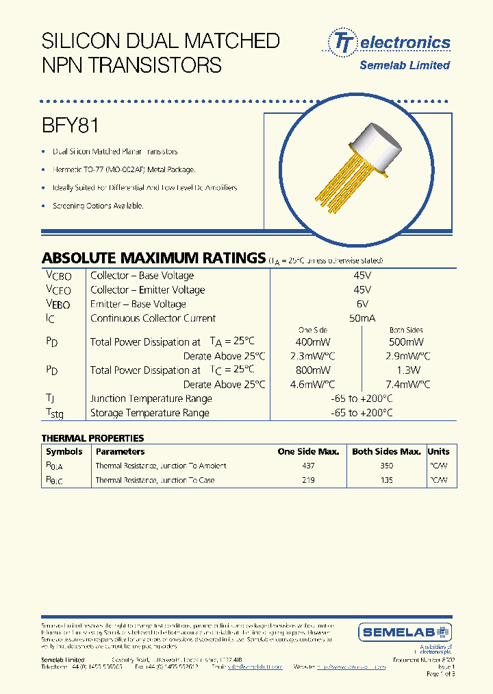 BFY81_4999713.PDF Datasheet