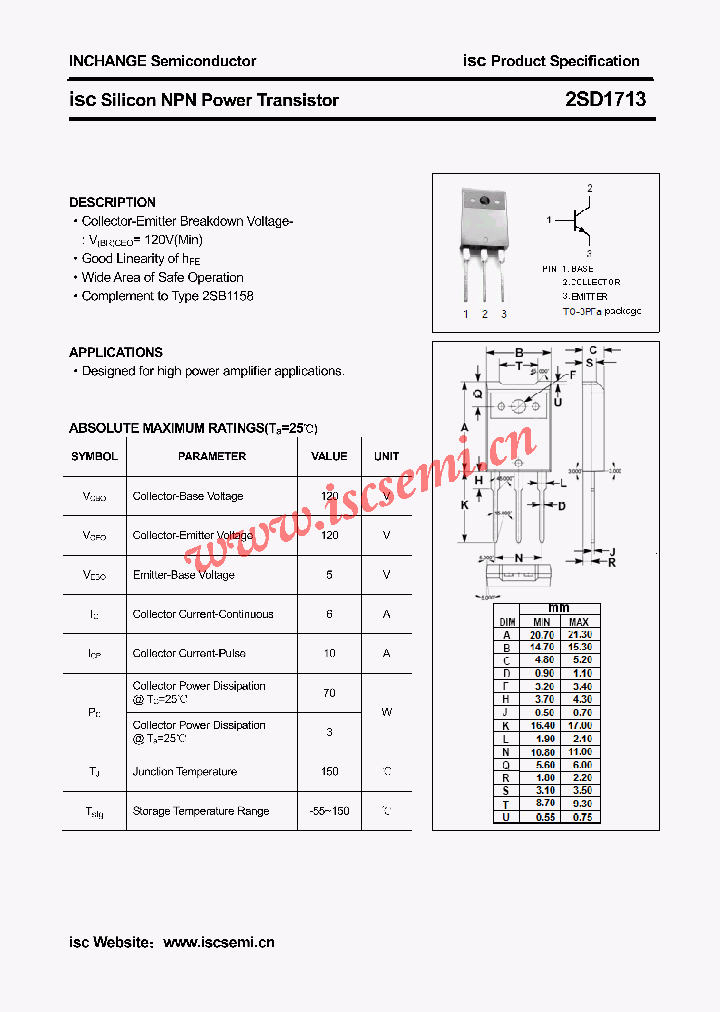 2SD1713_5006889.PDF Datasheet