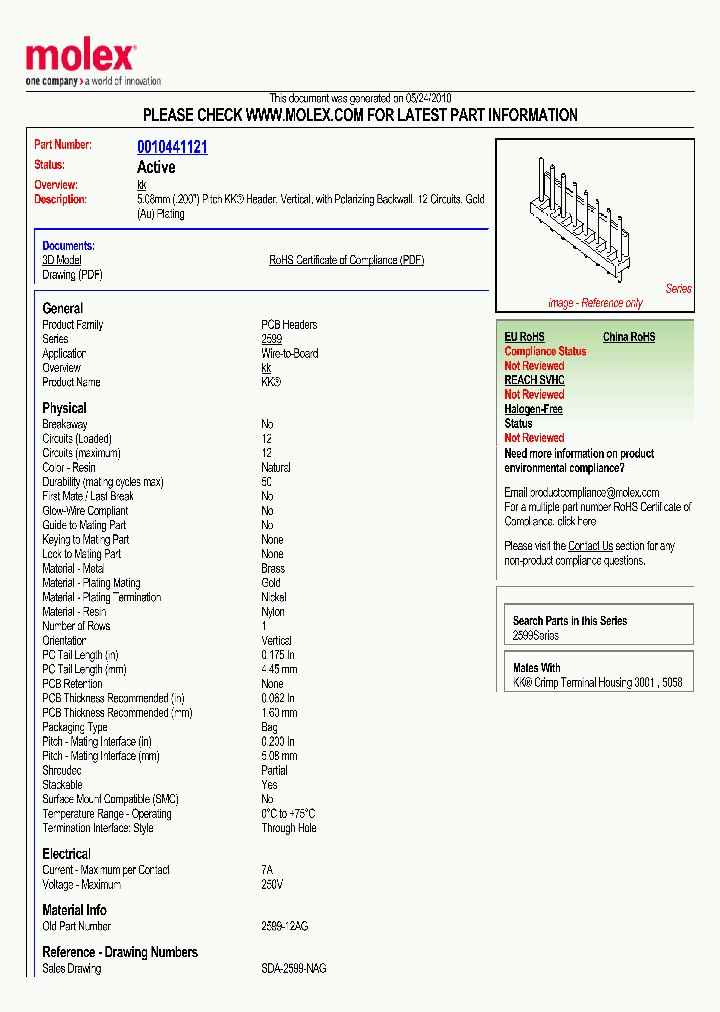 0010441121_5007240.PDF Datasheet