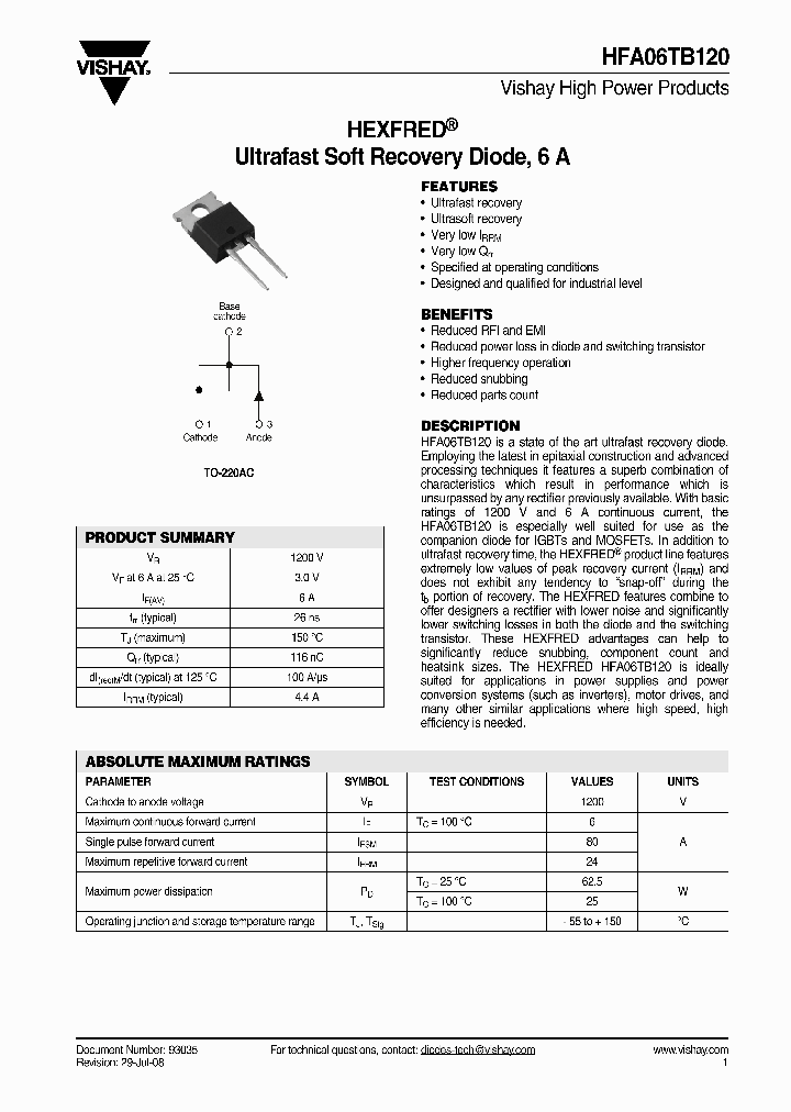 HFA06TB120_5009192.PDF Datasheet