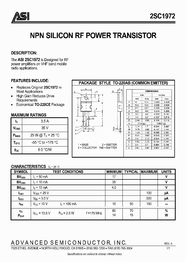 2SC1972_5009570.PDF Datasheet