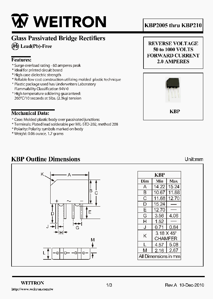 KBP2005_5011293.PDF Datasheet