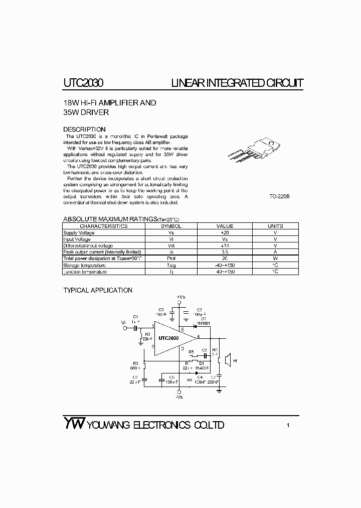 UTC2030_5013117.PDF Datasheet