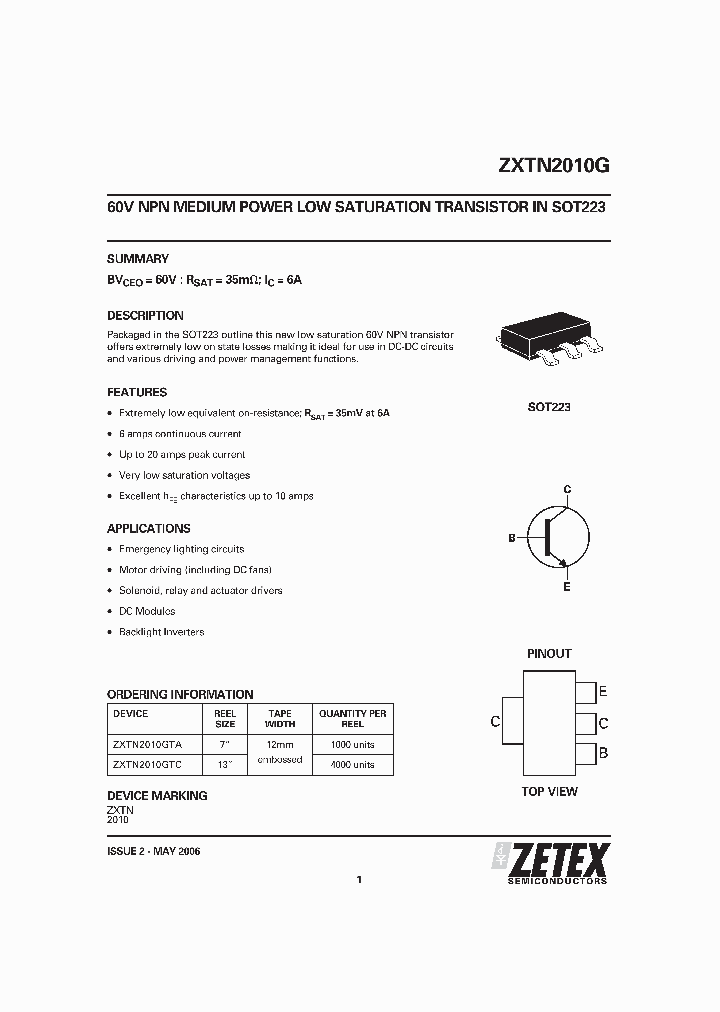 ZXTN2010G_5013592.PDF Datasheet