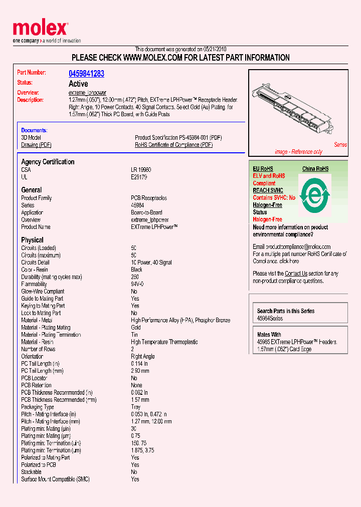 45984-1283_5020673.PDF Datasheet