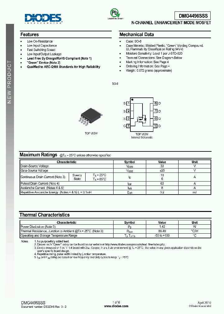 DMG4496SSS-13_5020878.PDF Datasheet