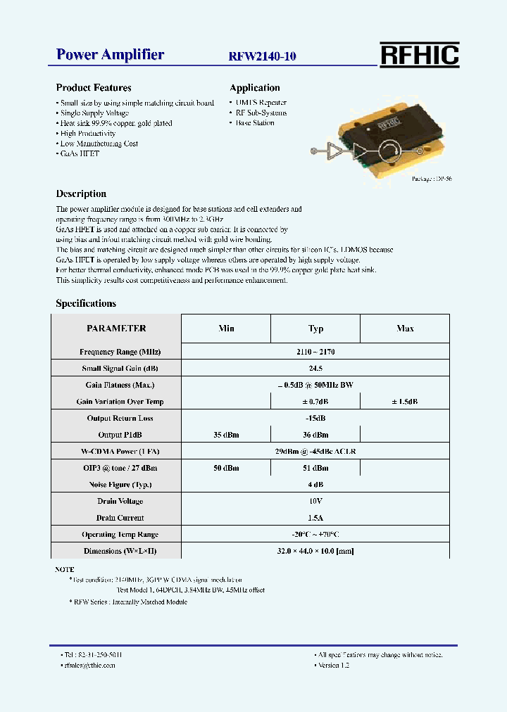 RFW2140-10_5022184.PDF Datasheet