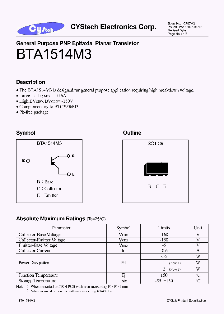 BTA1514M3_5022187.PDF Datasheet